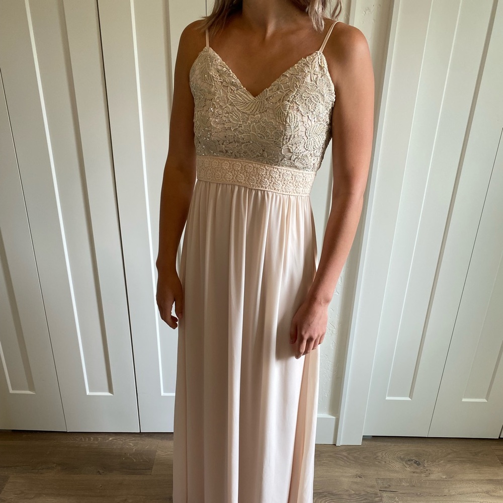 Cream / Champagne Maxi Dress